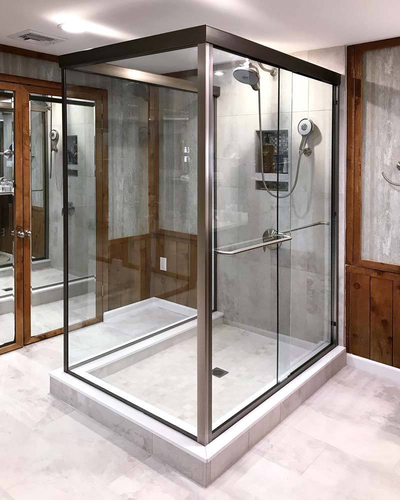 Series 90 Corner Stall Frameless Shower Enclosure