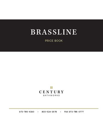 Brassline Series Price Book